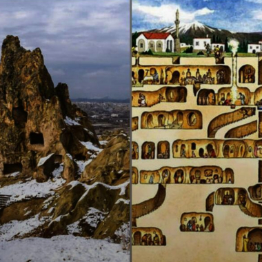 Печерне місто у Туреччині, будинки в яких налічували 18 підземних поверхів